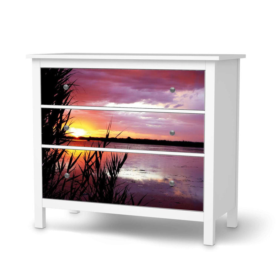 Möbelfolie Dream away - IKEA Hemnes Kommode 3 Schubladen  - weiss