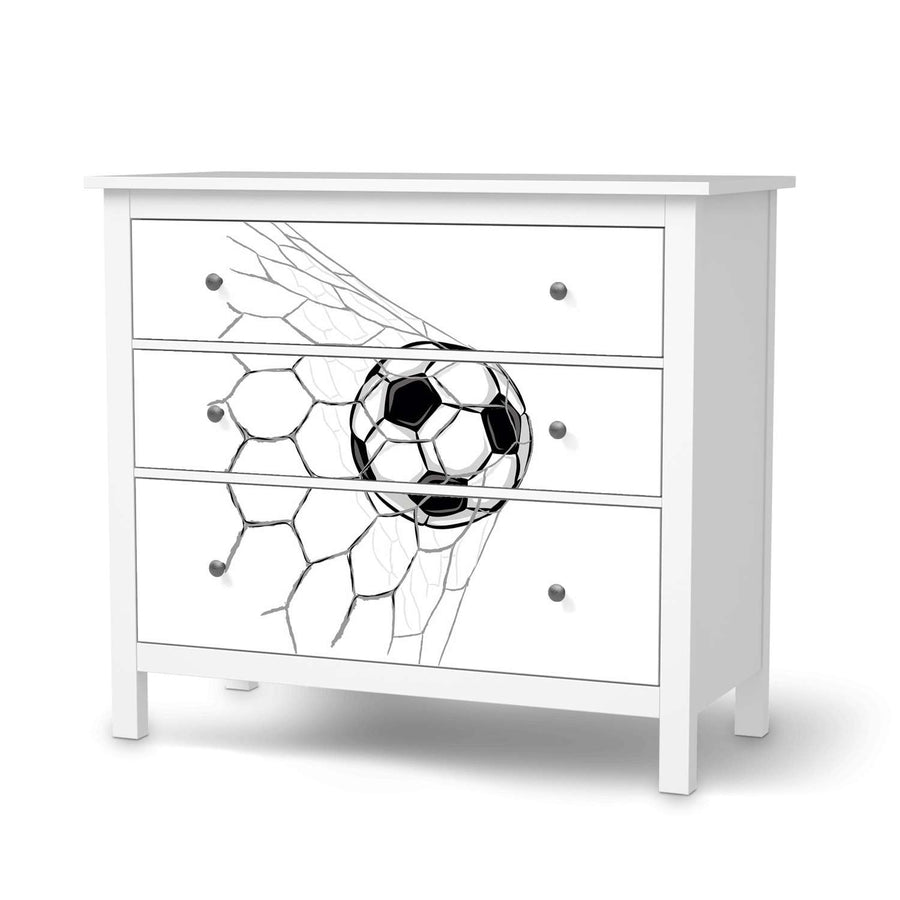 Möbelfolie Eingenetzt - IKEA Hemnes Kommode 3 Schubladen  - weiss