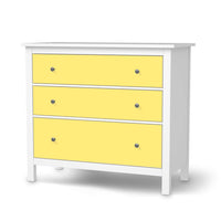 Möbelfolie Gelb Light - IKEA Hemnes Kommode 3 Schubladen  - weiss
