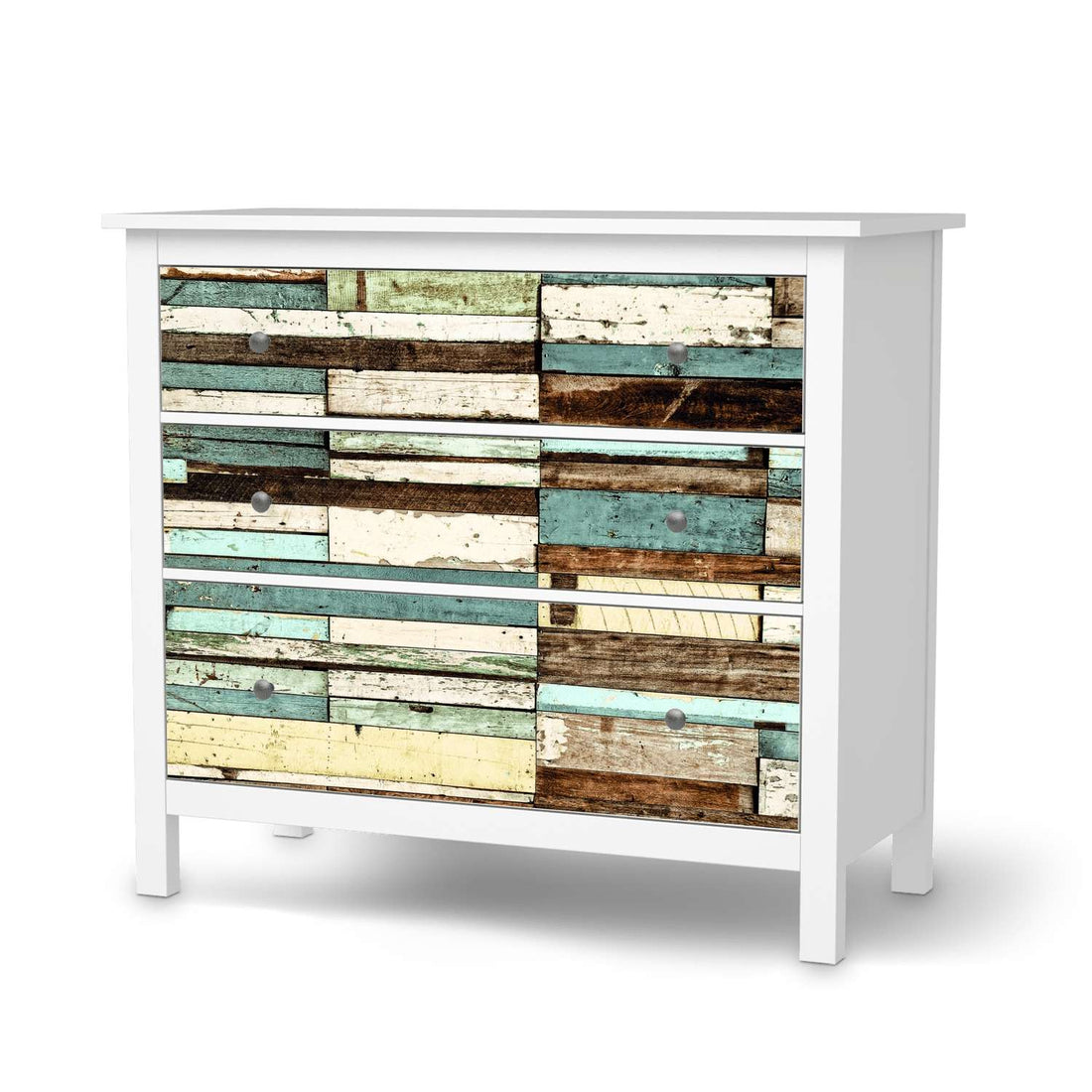 Möbelfolie Schiffsbruch - IKEA Hemnes Kommode 3 Schubladen  - weiss