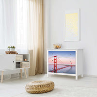 Möbelfolie Golden Gate - IKEA Hemnes Kommode 3 Schubladen - Wohnzimmer