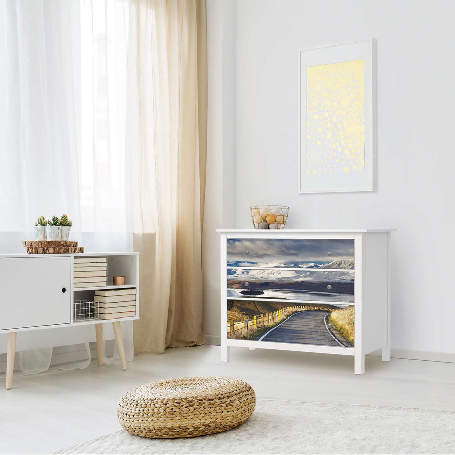 Möbelfolie New Zealand - IKEA Hemnes Kommode 3 Schubladen - Wohnzimmer