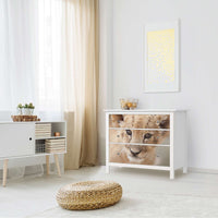 Möbelfolie Simba - IKEA Hemnes Kommode 3 Schubladen - Wohnzimmer