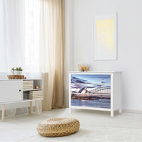 Möbelfolie Sydney - IKEA Hemnes Kommode 3 Schubladen - Wohnzimmer