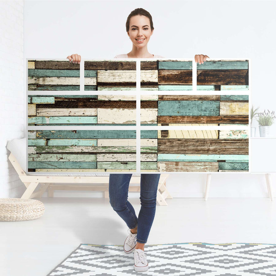 Möbelfolie Schiffsbruch - IKEA Hemnes Kommode 8 Schubladen - Folie
