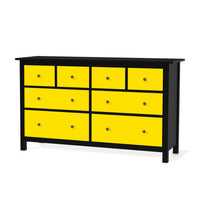 Möbelfolie Gelb Dark - IKEA Hemnes Kommode 8 Schubladen - schwarz