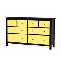Möbelfolie Gelb Light - IKEA Hemnes Kommode 8 Schubladen - schwarz