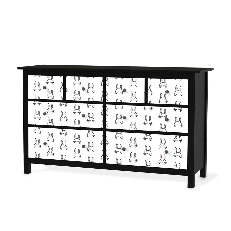 Möbelfolie Hoppel - IKEA Hemnes Kommode 8 Schubladen - schwarz