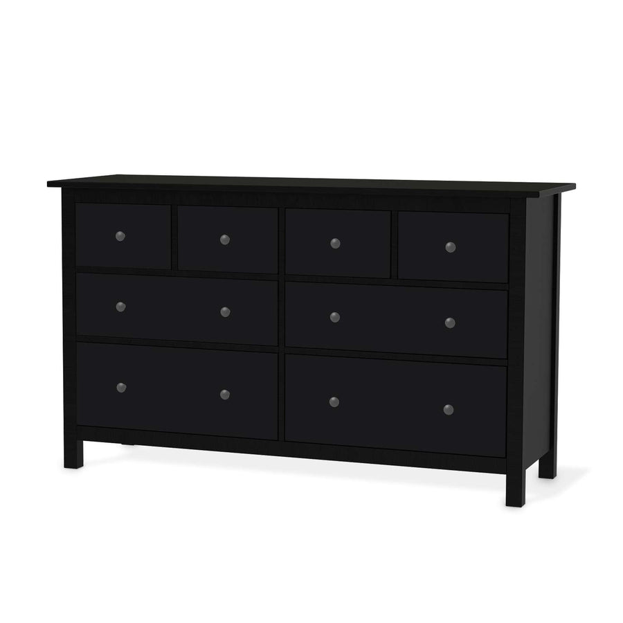 Möbelfolie Schwarz  - IKEA Hemnes Kommode 8 Schubladen - schwarz