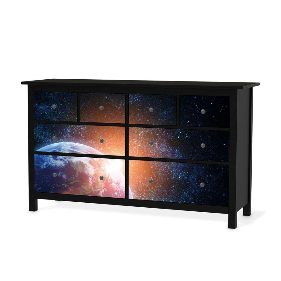 Möbelfolie Sunrise - IKEA Hemnes Kommode 8 Schubladen - schwarz