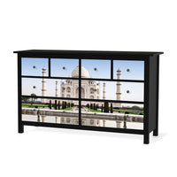 Möbelfolie Taj Mahal - IKEA Hemnes Kommode 8 Schubladen - schwarz