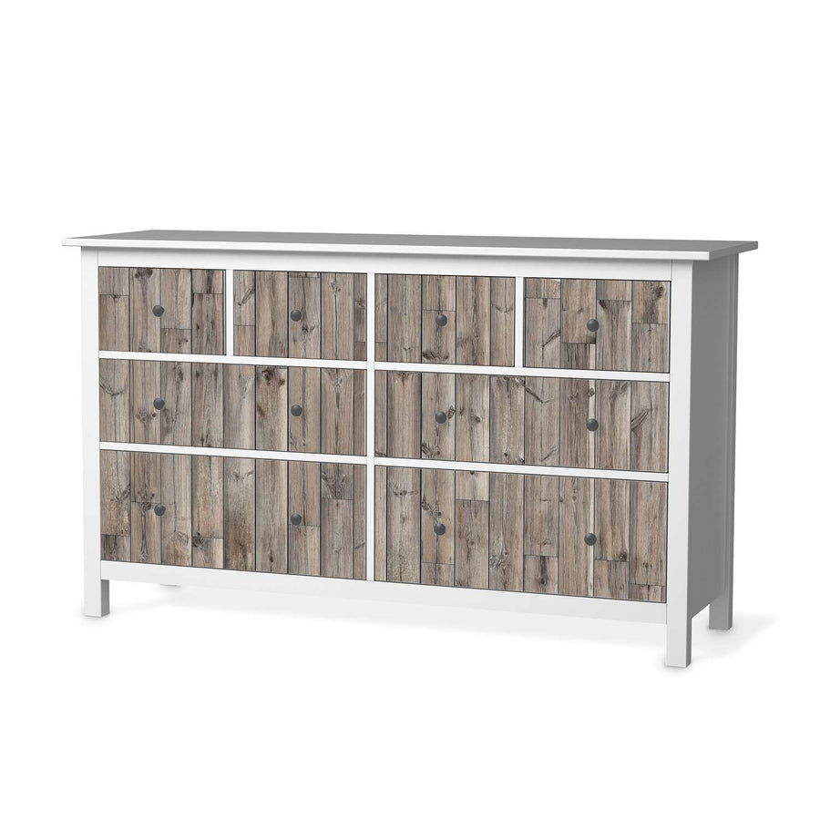 Möbelfolie Dark washed - IKEA Hemnes Kommode 8 Schubladen  - weiss