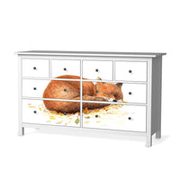 Möbelfolie Fuchs - IKEA Hemnes Kommode 8 Schubladen  - weiss
