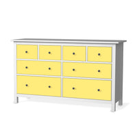 Möbelfolie Gelb Light - IKEA Hemnes Kommode 8 Schubladen  - weiss