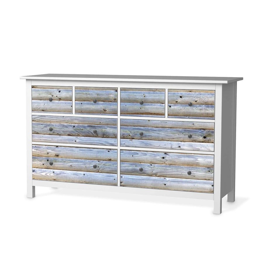 Möbelfolie Greyhound - IKEA Hemnes Kommode 8 Schubladen  - weiss