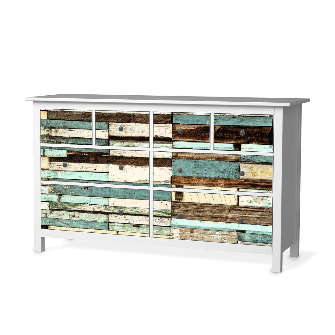 Möbelfolie Schiffsbruch - IKEA Hemnes Kommode 8 Schubladen  - weiss