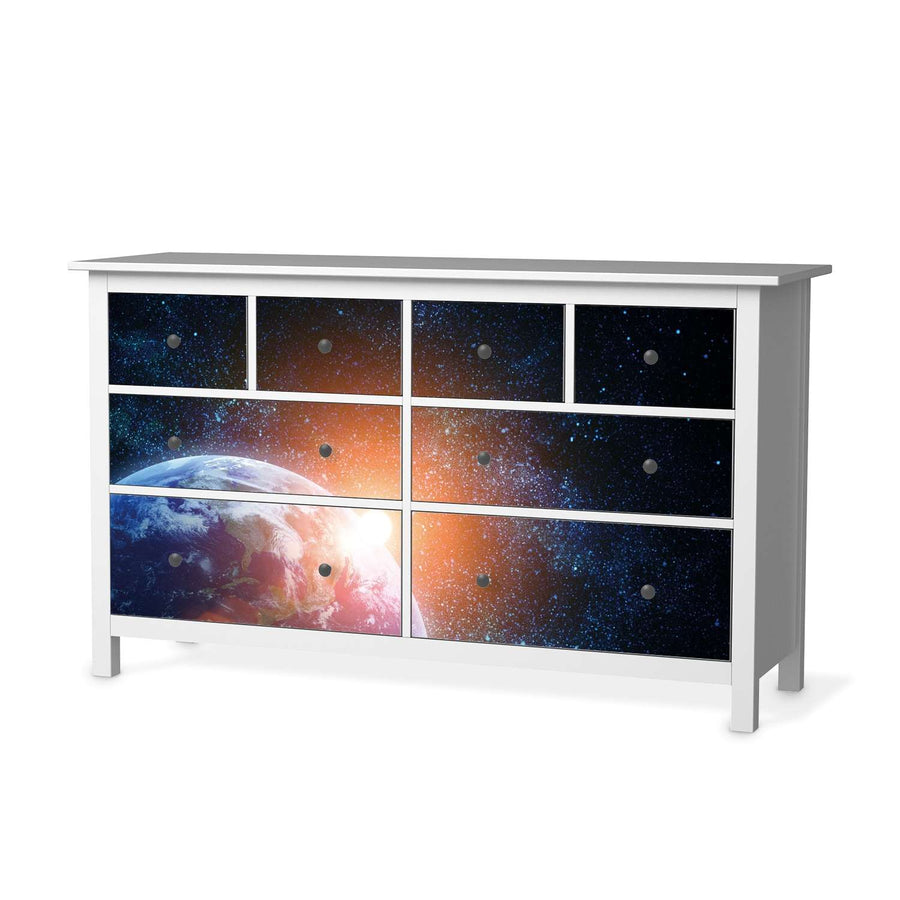 Möbelfolie Sunrise - IKEA Hemnes Kommode 8 Schubladen  - weiss