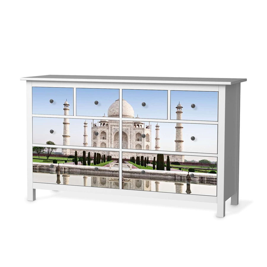 Möbelfolie Taj Mahal - IKEA Hemnes Kommode 8 Schubladen  - weiss