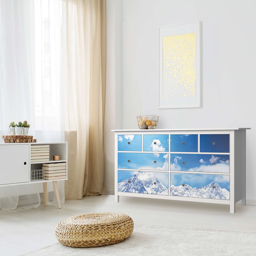 Möbelfolie Everest - IKEA Hemnes Kommode 8 Schubladen - Wohnzimmer