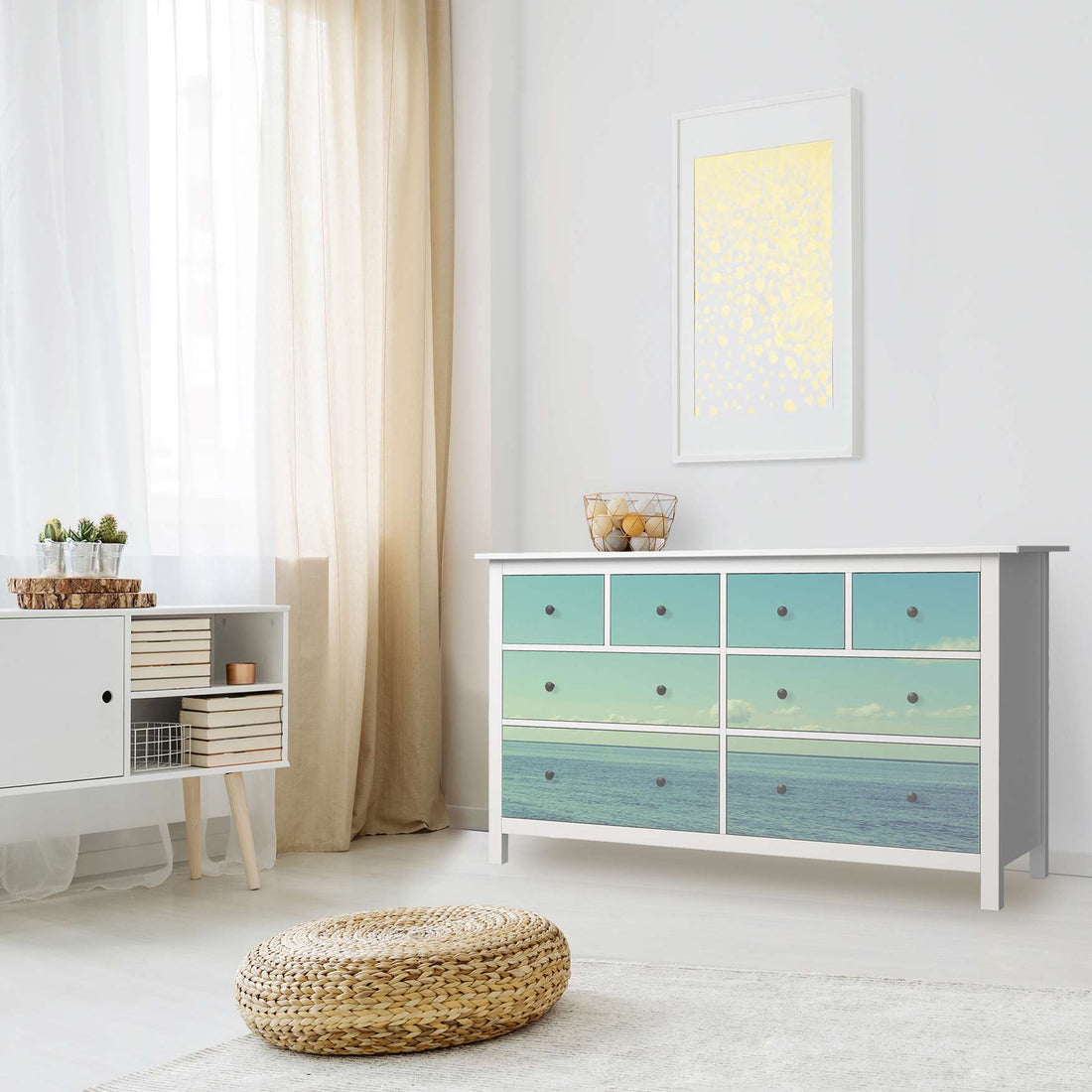 Möbelfolie Mehr Meer - IKEA Hemnes Kommode 8 Schubladen - Wohnzimmer