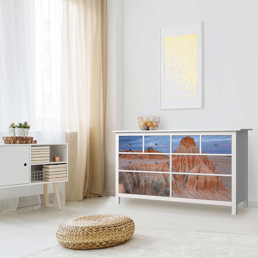 Möbelfolie Outback Australia - IKEA Hemnes Kommode 8 Schubladen - Wohnzimmer