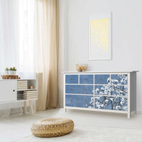 Möbelfolie Spring Tree - IKEA Hemnes Kommode 8 Schubladen - Wohnzimmer