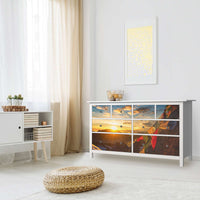 Möbelfolie Tibet - IKEA Hemnes Kommode 8 Schubladen - Wohnzimmer