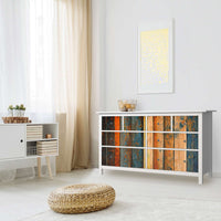 Möbelfolie Wooden - IKEA Hemnes Kommode 8 Schubladen - Wohnzimmer