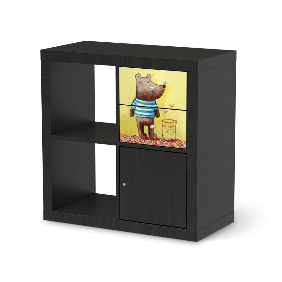 Möbelfolie IKEA Bär - IKEA Expedit Regal Schubladen - schwarz