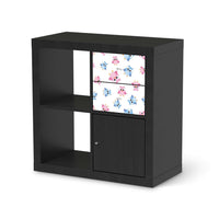 Möbelfolie IKEA Eulenparty - IKEA Expedit Regal Schubladen - schwarz