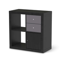 Möbelfolie IKEA Grau Light - IKEA Expedit Regal Schubladen - schwarz