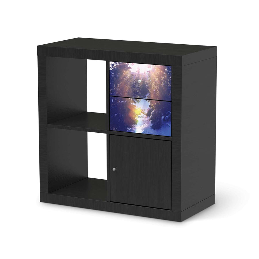 Möbelfolie IKEA Lichtflut - IKEA Expedit Regal Schubladen - schwarz