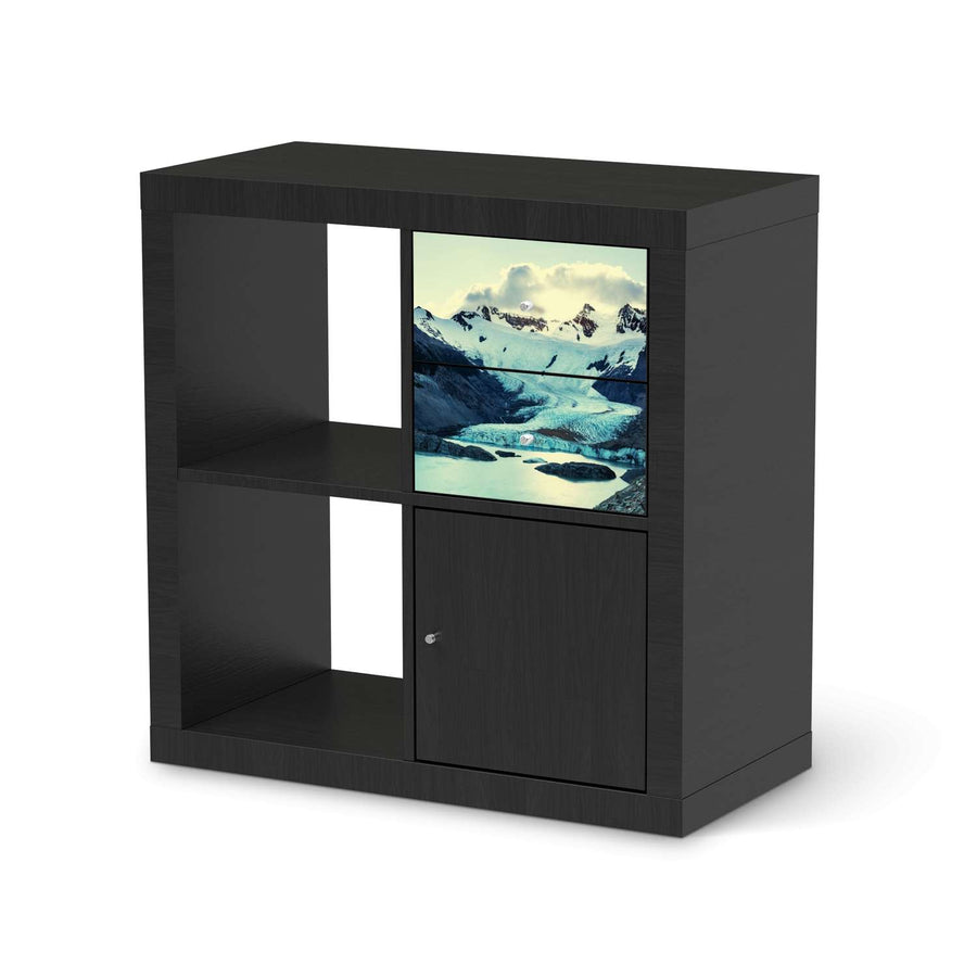 Möbelfolie IKEA Patagonia - IKEA Expedit Regal Schubladen - schwarz