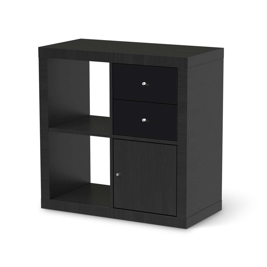Möbelfolie IKEA Schwarz - IKEA Expedit Regal Schubladen - schwarz
