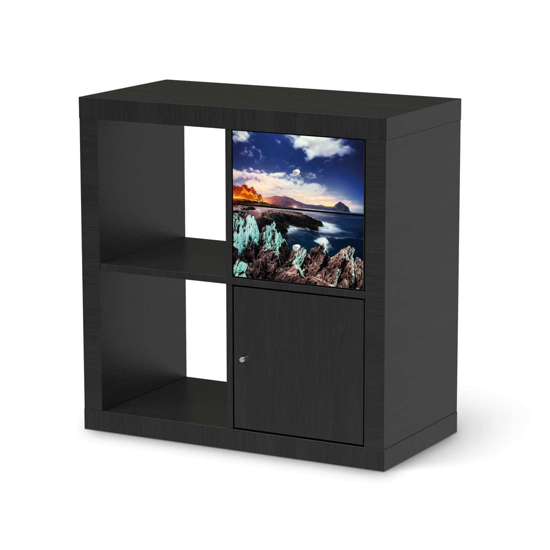 Möbelfolie IKEA Seaside - IKEA Expedit Regal Schubladen - schwarz