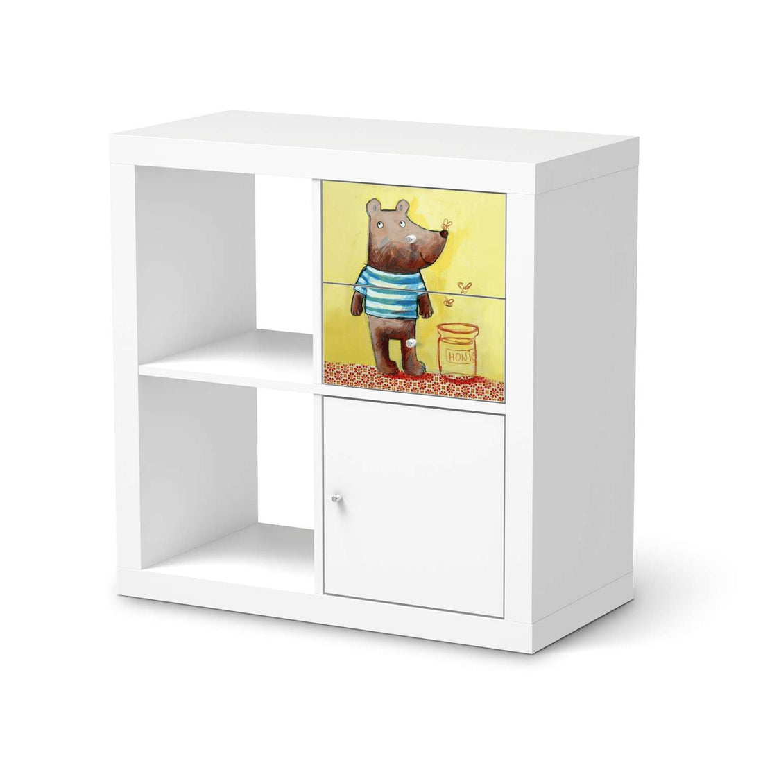 Möbelfolie IKEA Bär - IKEA Expedit Regal Schubladen  - weiss
