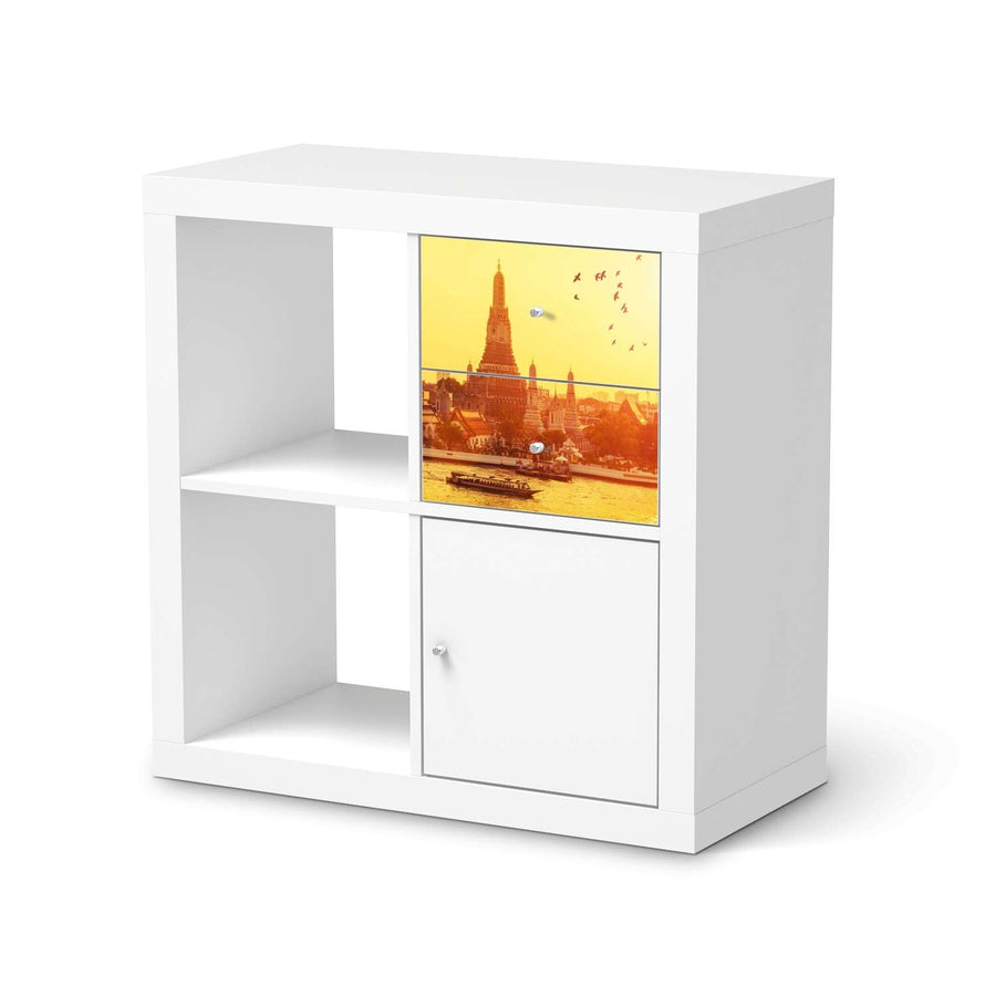 Möbelfolie IKEA Bangkok Sunset - IKEA Expedit Regal Schubladen  - weiss