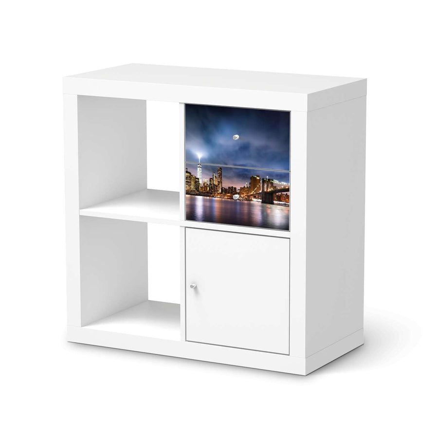 Möbelfolie IKEA Brooklyn Bridge - IKEA Expedit Regal Schubladen  - weiss