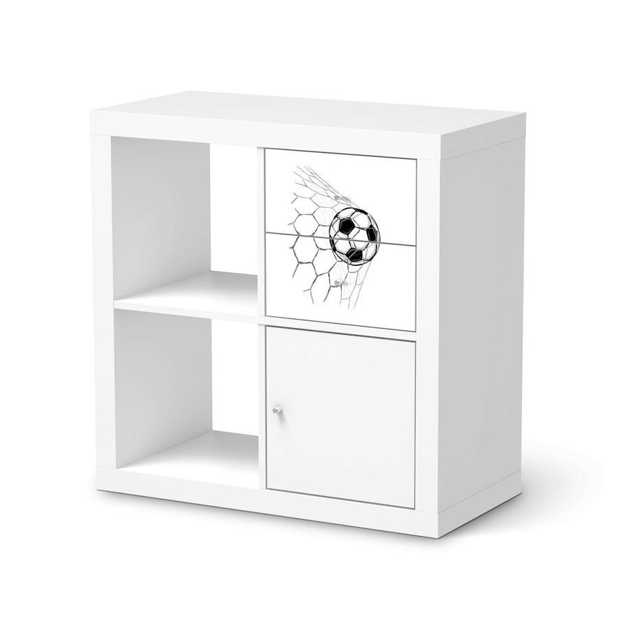 Möbelfolie IKEA Eingenetzt - IKEA Expedit Regal Schubladen  - weiss