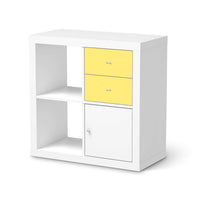 Möbelfolie IKEA Gelb Light - IKEA Expedit Regal Schubladen  - weiss