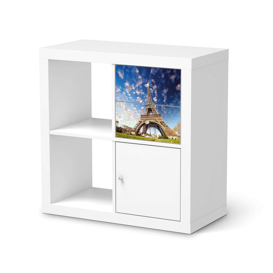 Möbelfolie IKEA La Tour Eiffel - IKEA Expedit Regal Schubladen  - weiss