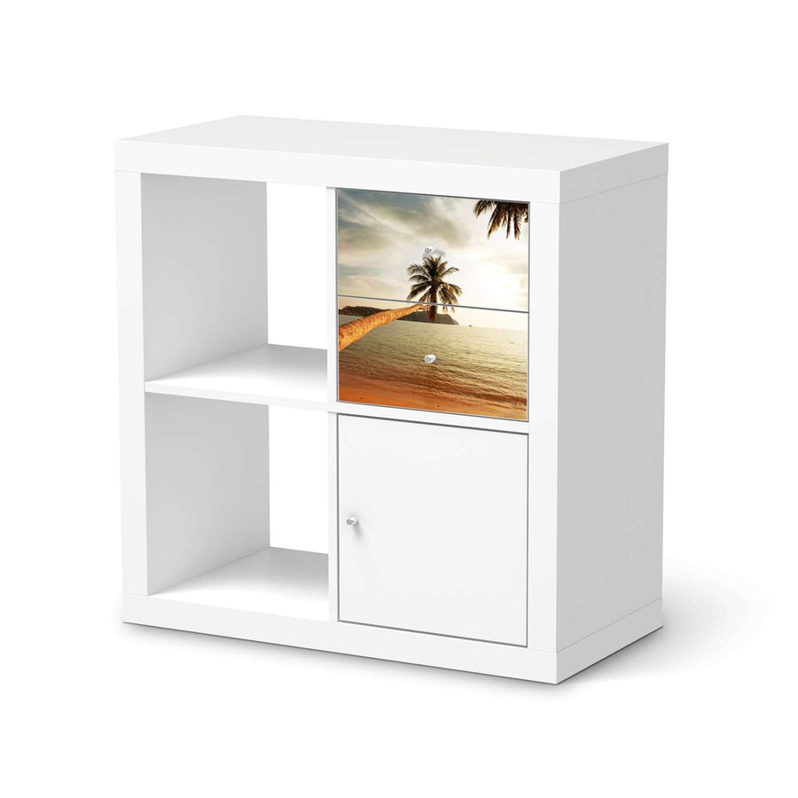 Möbelfolie IKEA Paradise - IKEA Expedit Regal Schubladen  - weiss