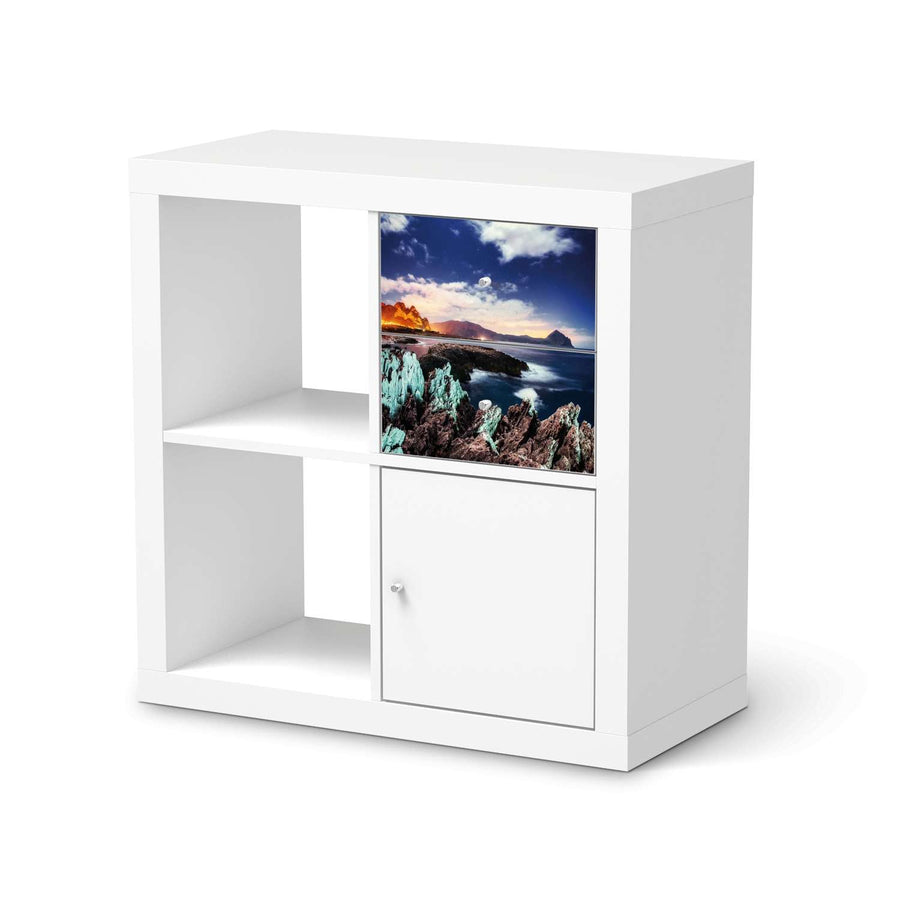 Möbelfolie IKEA Seaside - IKEA Expedit Regal Schubladen  - weiss