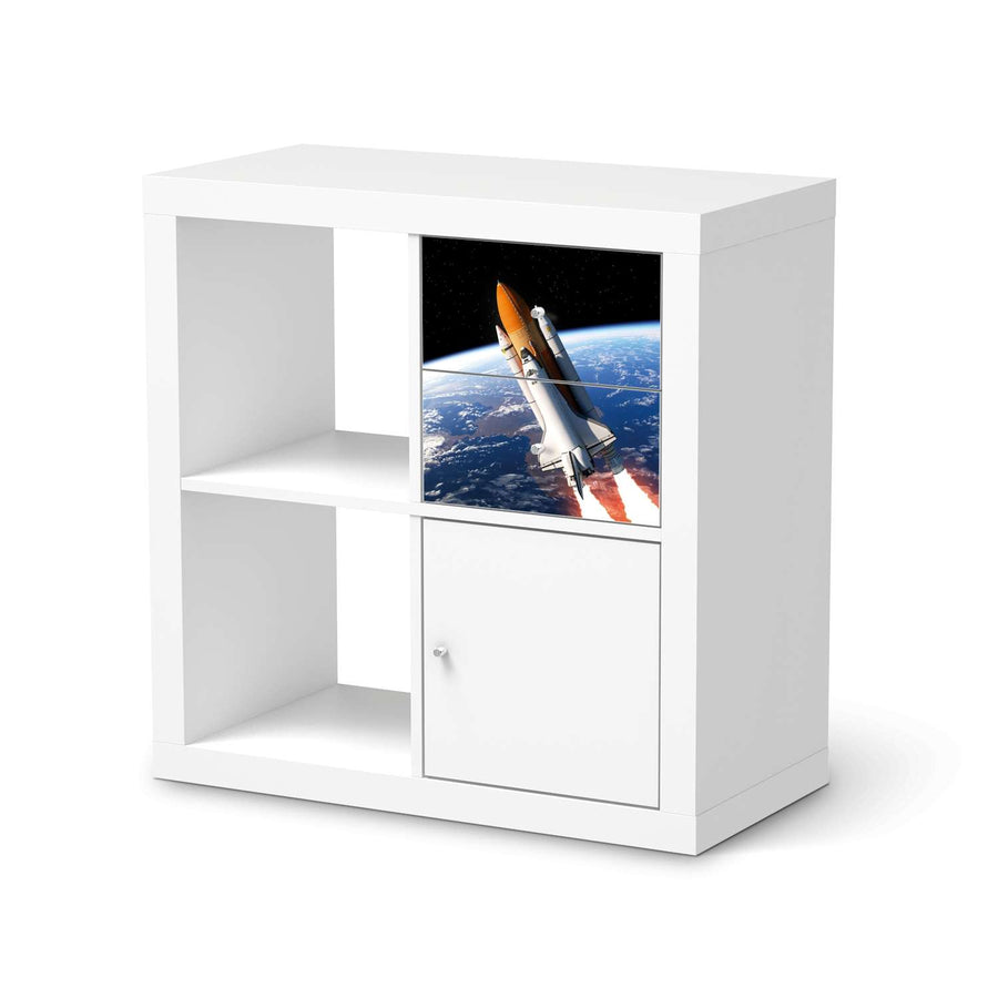 Möbelfolie IKEA Space Traveller - IKEA Expedit Regal Schubladen  - weiss