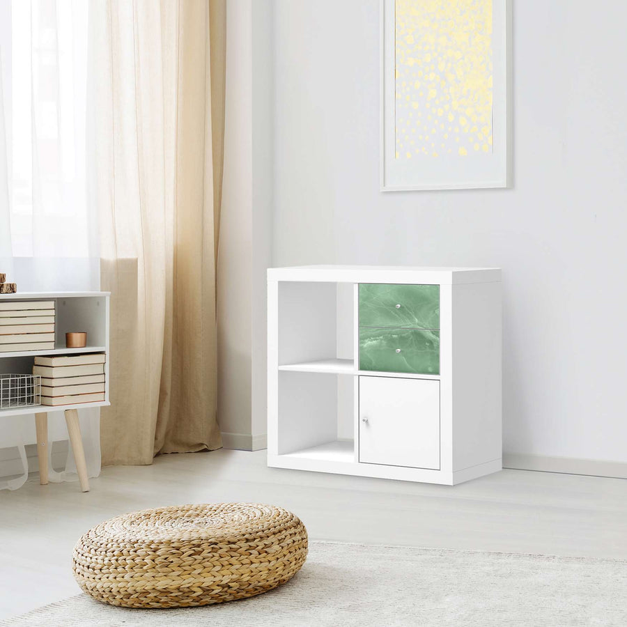 Möbelfolie IKEA Jadeglück - IKEA Expedit Regal Schubladen - Wohnzimmer