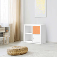 Möbelfolie IKEA Orange Light - IKEA Expedit Regal Schubladen - Wohnzimmer