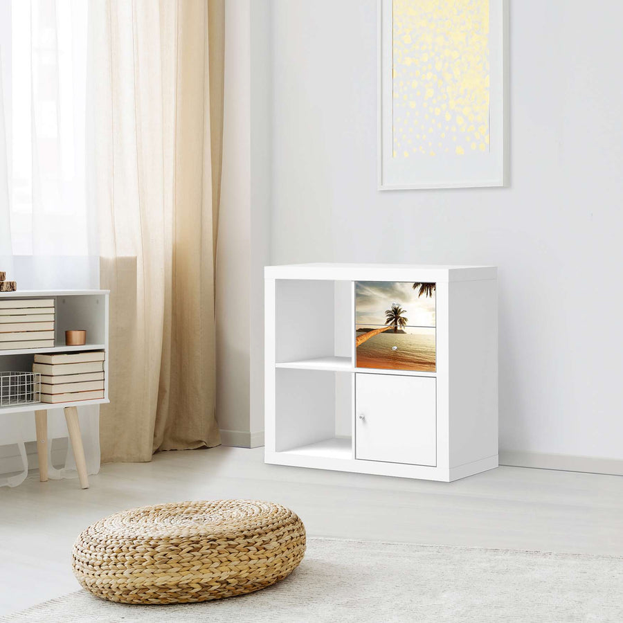 Möbelfolie IKEA Paradise - IKEA Expedit Regal Schubladen - Wohnzimmer