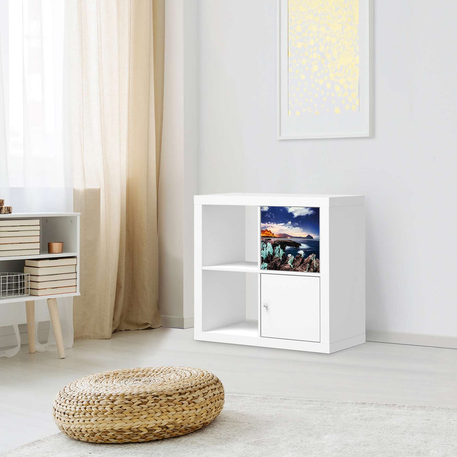 Möbelfolie IKEA Seaside - IKEA Expedit Regal Schubladen - Wohnzimmer
