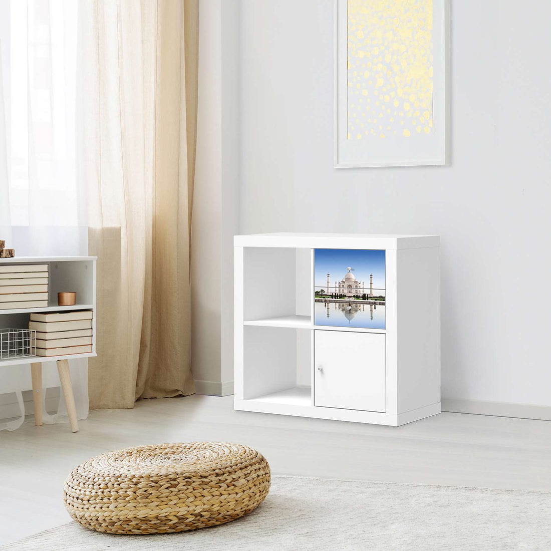 Möbelfolie IKEA Taj Mahal - IKEA Expedit Regal Schubladen - Wohnzimmer