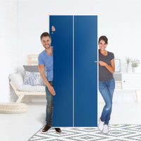 Möbelfolie IKEA Blau Dark - IKEA Pax Schrank 236 cm Höhe - 2 Türen - Folie